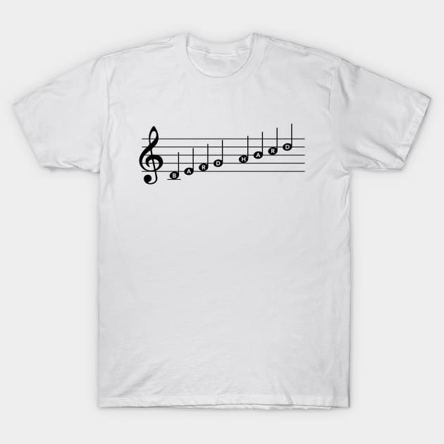 Bard Hard T-Shirt by The d20 Syndicate